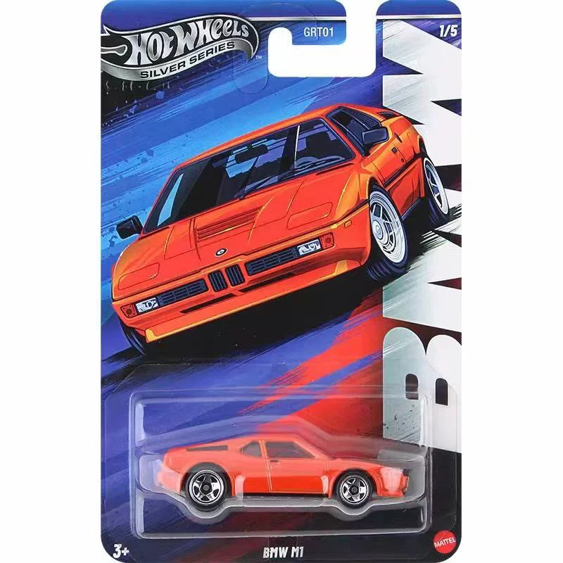 1:64 Hot Wheels Silver Series GRT01 BMW Set GRTO Tema Modello in lega Collezione di auto Giocattolo regalo