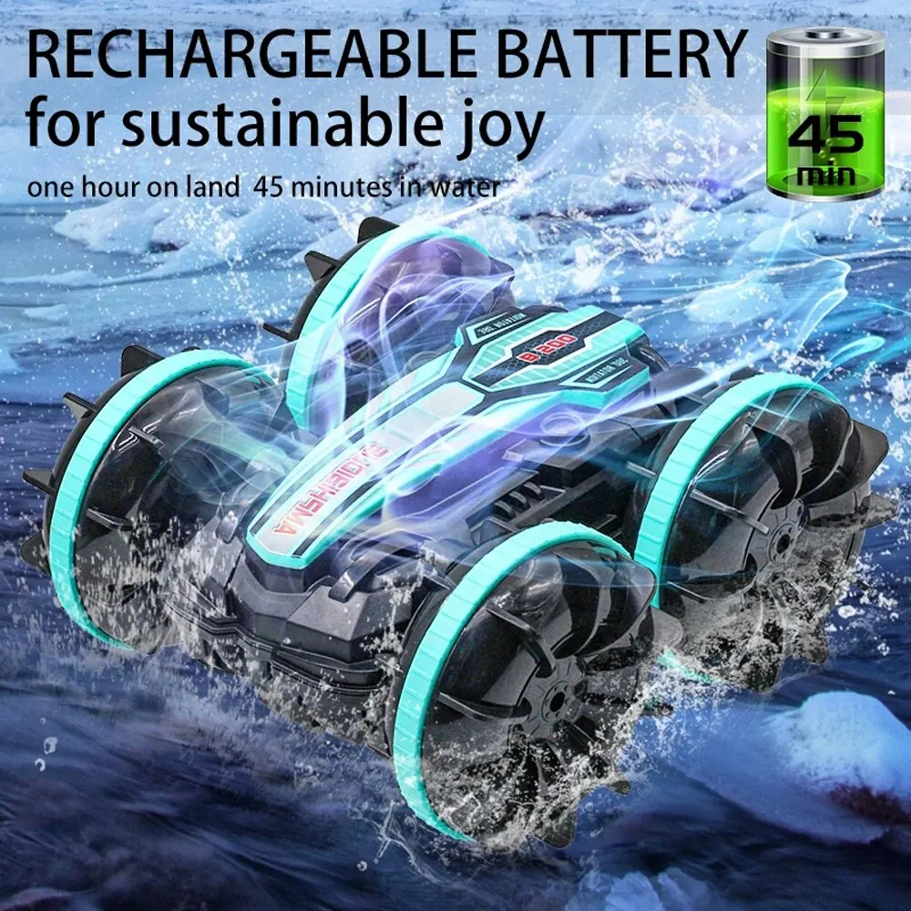 Amphibious RC Car Remote Control Stunt Car Vehicle Double-sided Flip Driving Drift Rc Cars Outdoor Toys for Boys Electric Gift