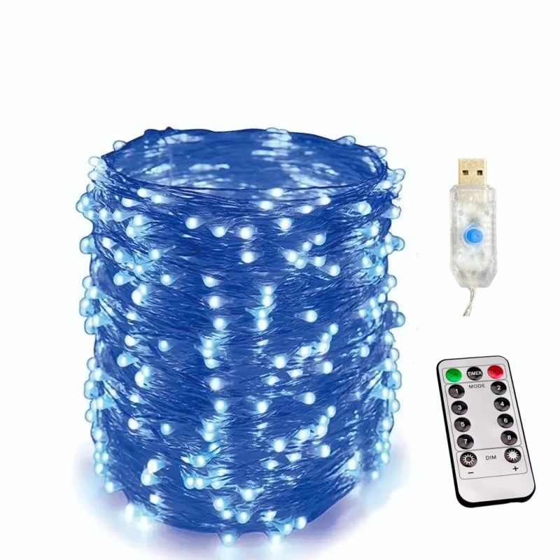 USB Led String Licht 5M/10M/20M/30M 8 Modus Fernbedienung lichter Fee girlanden Hochzeit Weihnachten Urlaub Dekor lampen Neue Jahr