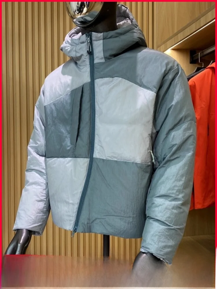 

Outdoor Heavyweight Du down Jaet Hooded Couple Sle Winter Warm Coat Anti- Wind 3D Design Non- Iron Treaent Nylon