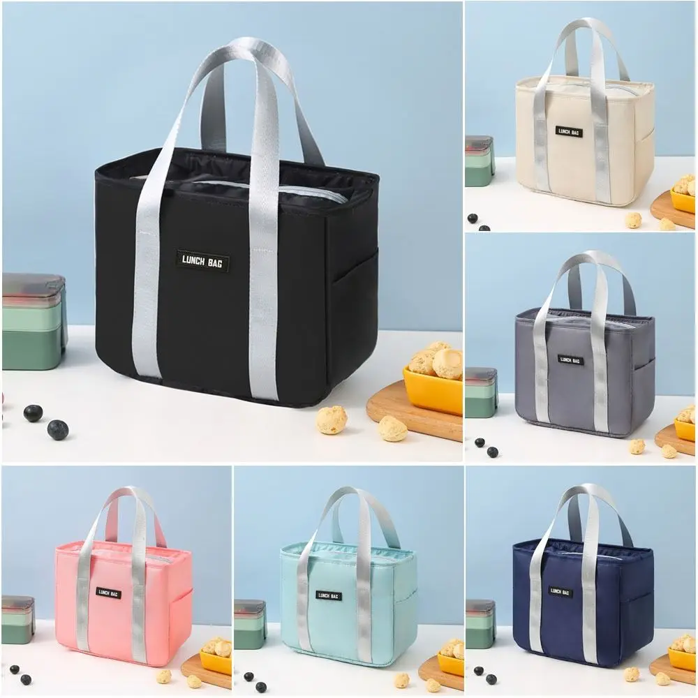 Kid Lunch Box Student Picnic Storage Bag Lunch Box Insulated Thermal Bag Cooler Lunch Bag Breakfast Organizer