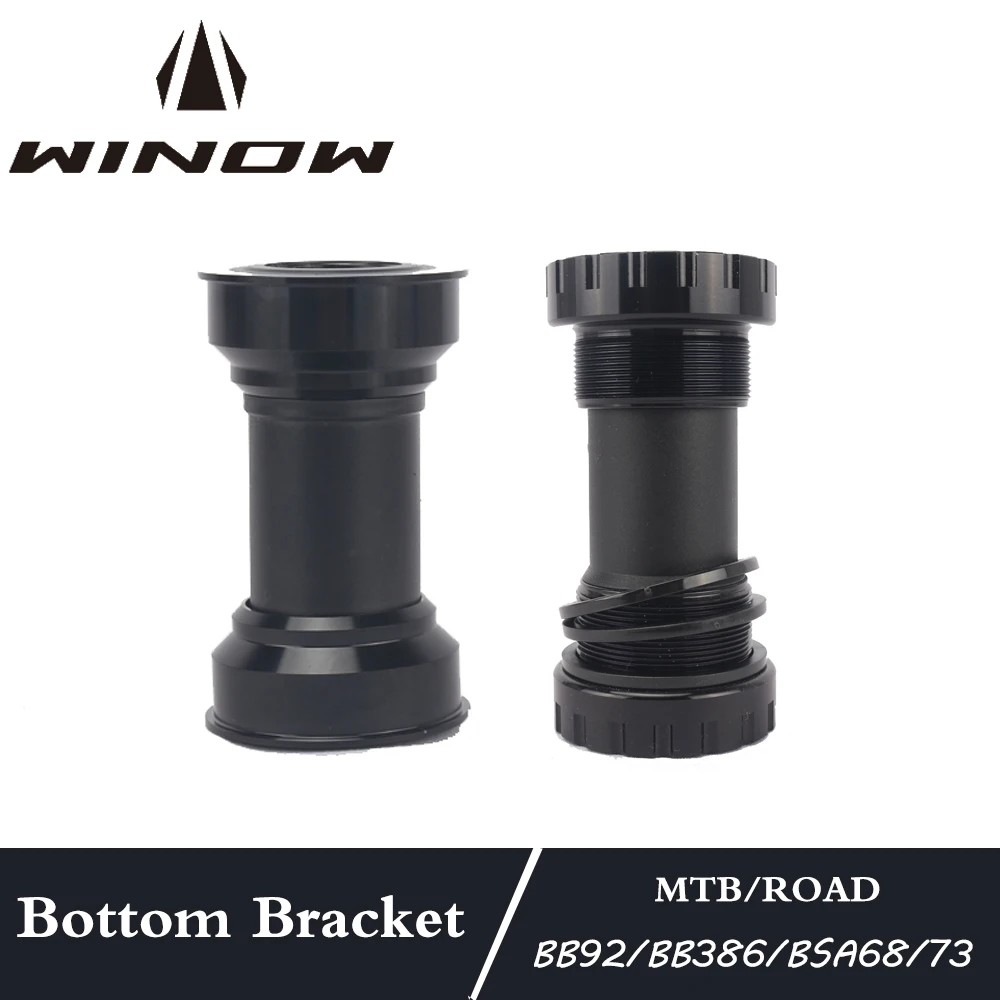 

Winow Bicycle Bottom Bracket BB92 BB386 BSA68/73 Press Fit Bearing Bottom Brackets for Cranksets MTB Road Bike Cycling Accessory