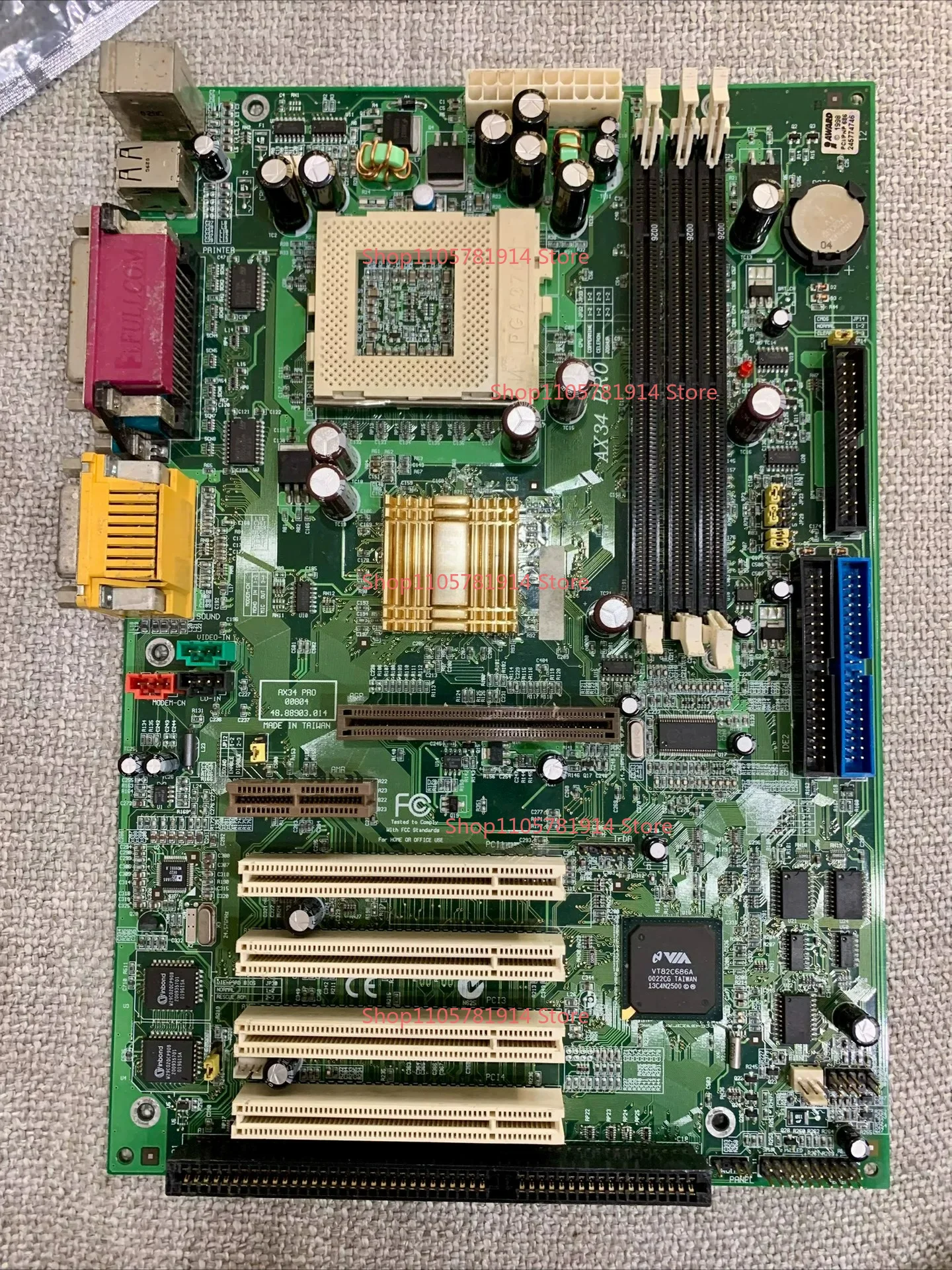For Aopen AX34 Pro, The Old Main Board Supports 370-pin Pentium and Celeron Processors