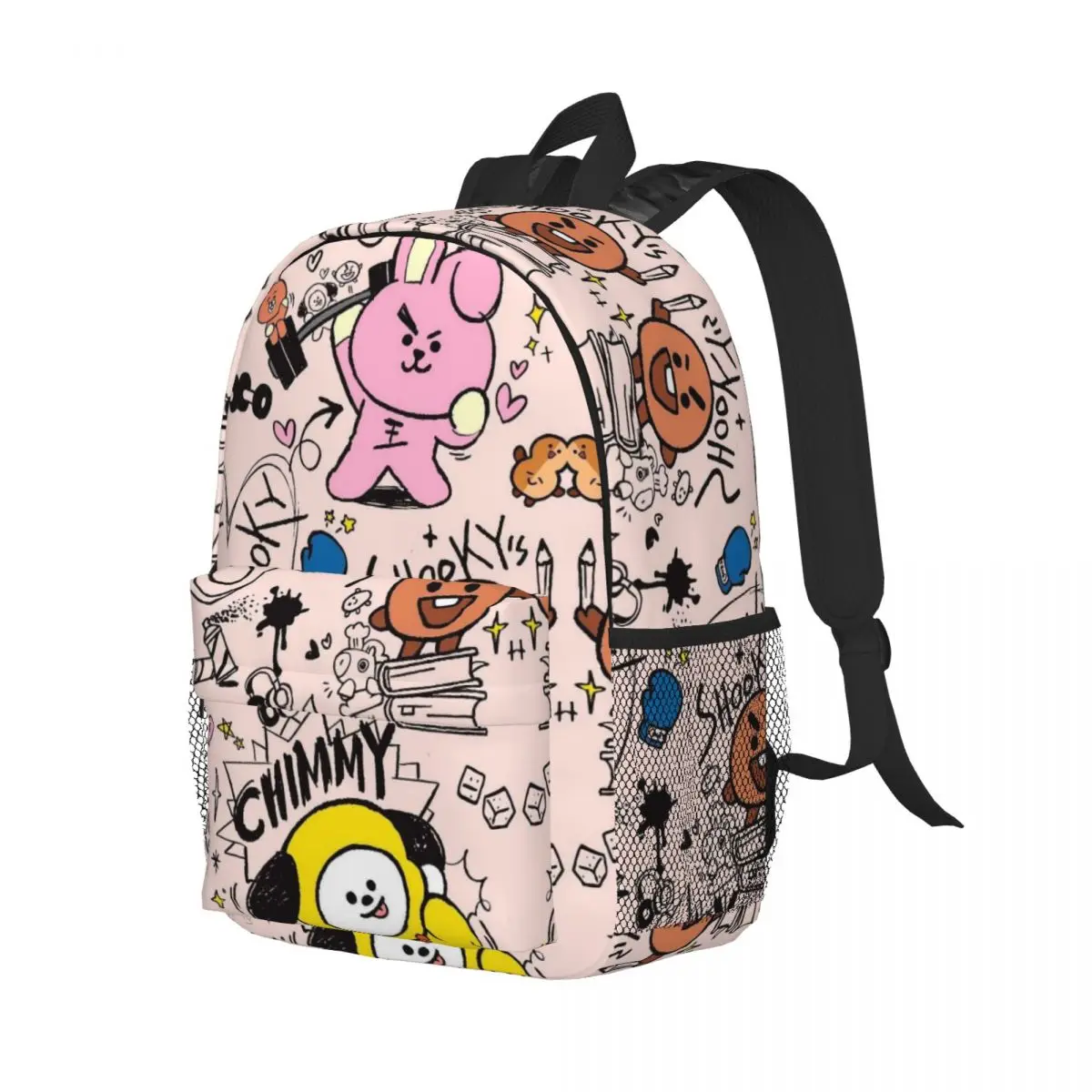 BTS21-Sac à Dos observateur Polyvalent de 15 Pouces, Sacoche pour l'École, les Voyages et 03 Utilisation