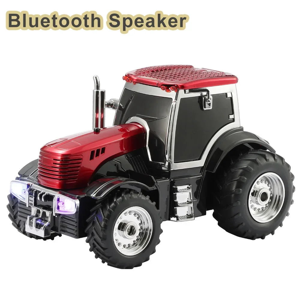 

Wireless Bluetooth Music Player Tractor Shaped HIFI Stereo Subwoofer U Disk TF Card AUX Fm Multi-function Portable Retro Speaker