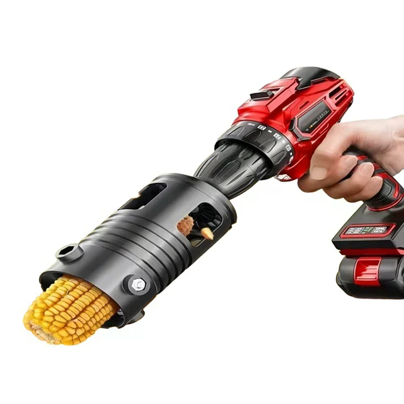 Portable Corn Thresher Accessory Fully Automatic Corn Peeling Machine Head Small Electric Grain Planer Separator