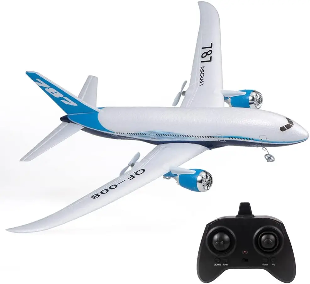 QF008 787 Airplane Miniature Model 3CH 2.4G Remote Control EPP Aircraft RTF RC Toy for Kids And Adults