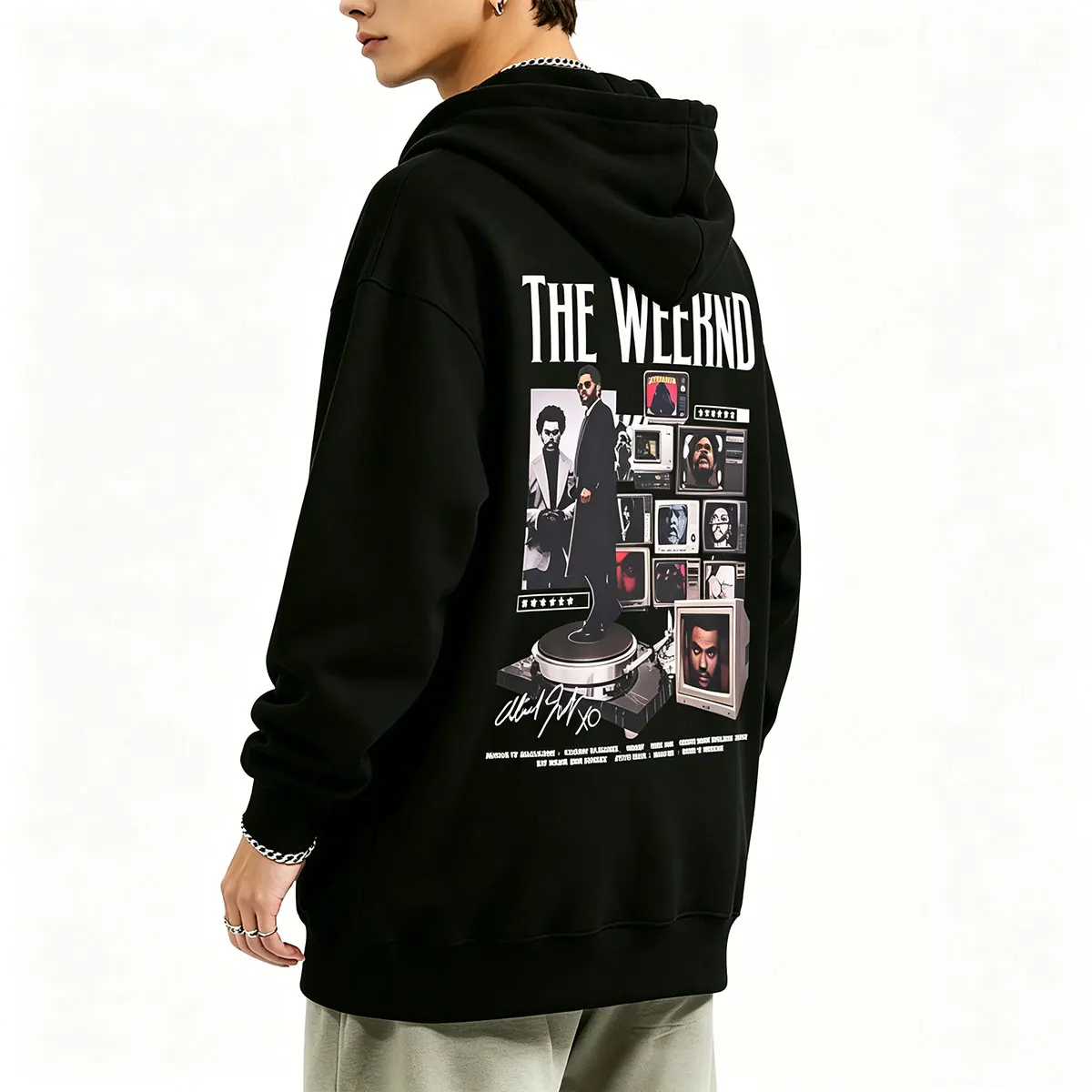 Moletom com Zíper The Weeknd 2026: Capa do Álbum, Merchandising Masculino, Hip Hop, Música Pop, Jaqueta de Moletom Masculina de Algodão com Zíper