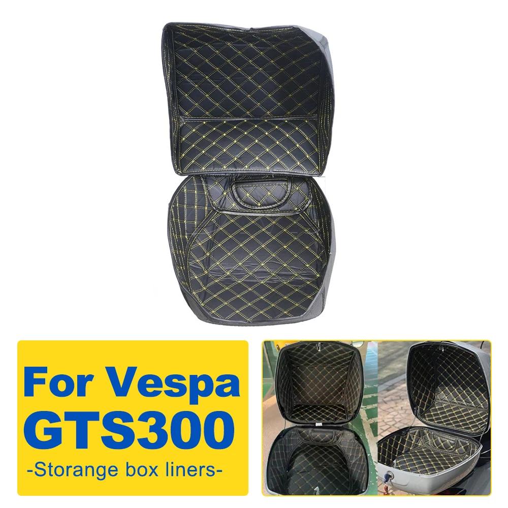 For Vespa GTS300 GTS 300 Motorcycle Rear Trunk Case Liner Rear Tail Seat Case Pad Luggage Pad Box Liner Protector Accessories