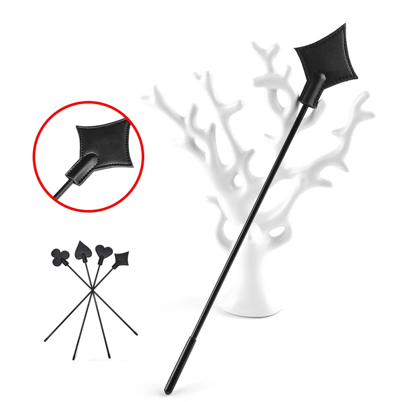 말 훈련용 PU 가죽 패들 슬래퍼 채찍, 통증 강화 승마 훈련용 말 채찍, 승마용 채찍, 역할 놀이용