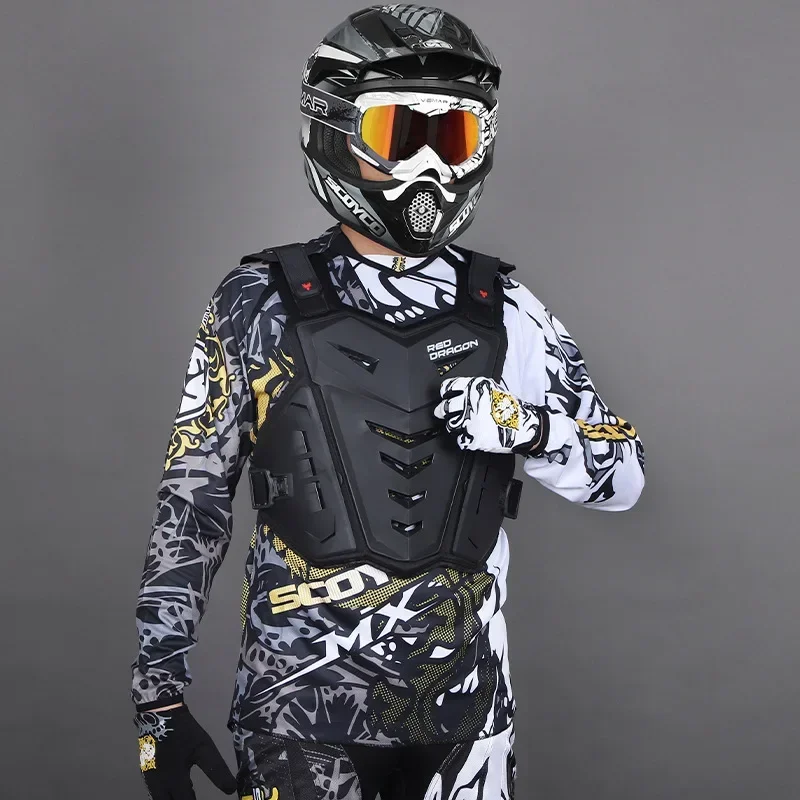 Classic Men Motorcycle Body Armor Riding Racing Crash And Fall Protection Chest Protector Armor Multi-Color Off-Road Moto Armor