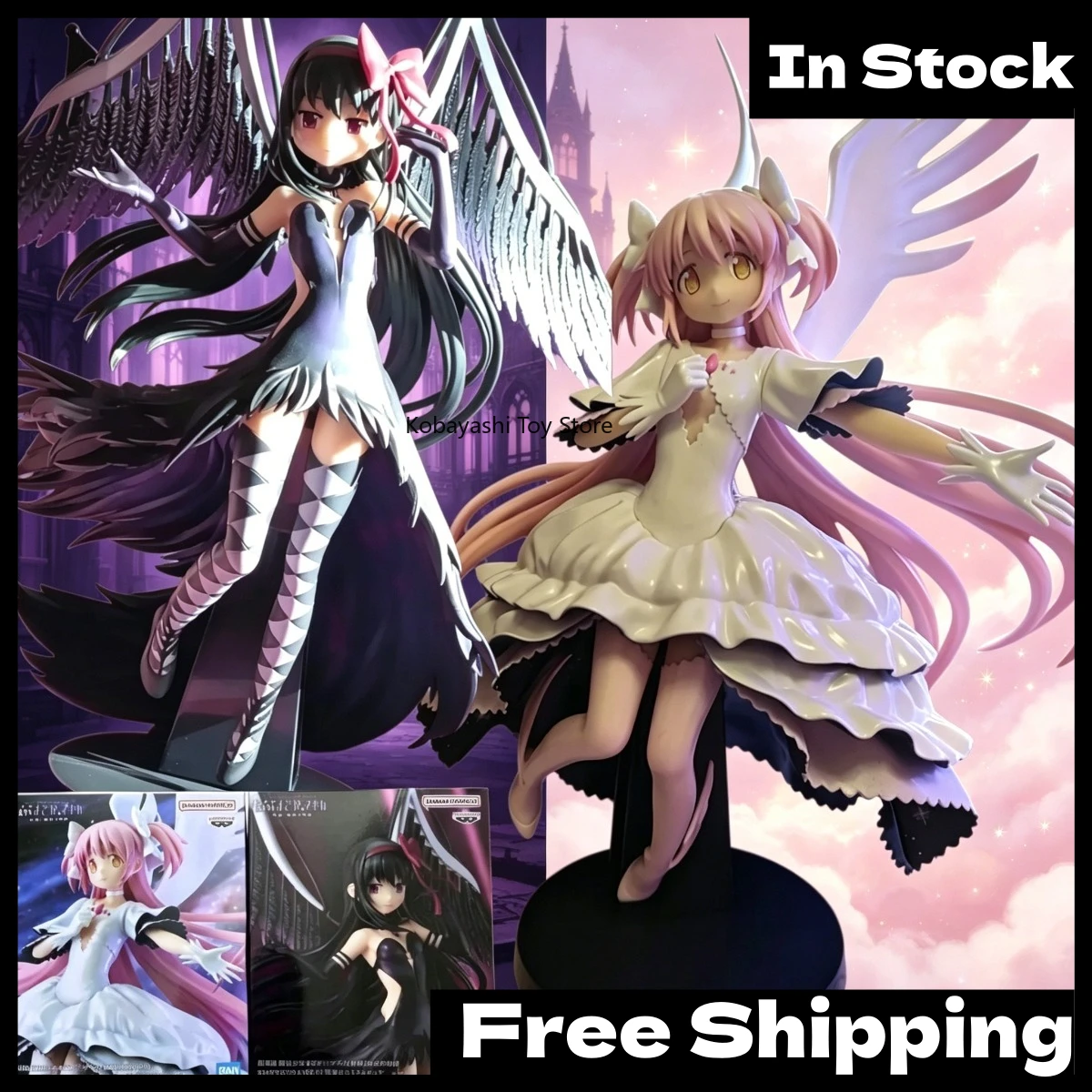 

In Stock Bandai Banpresto Puella Magi Madoka Magica Ultimate Madoka & Devil Homura Action Figure Prize Figure Collectible Gift