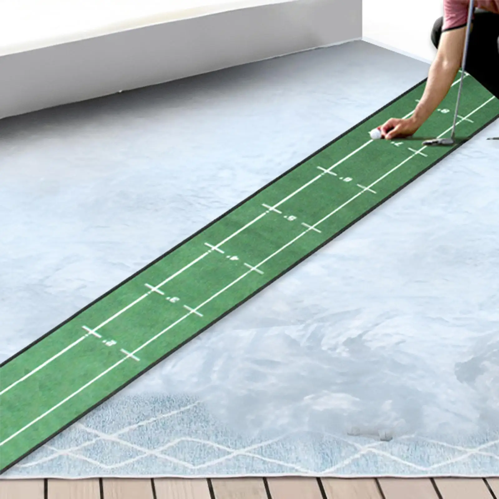 

Golf Putting Mat Improve Putting Accuracy Training Aid for Office Home Yard