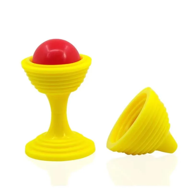 

1set Beads Go No Traces Magic Cup Puzzle Novelty Toys Children Close-up Magic trick Props