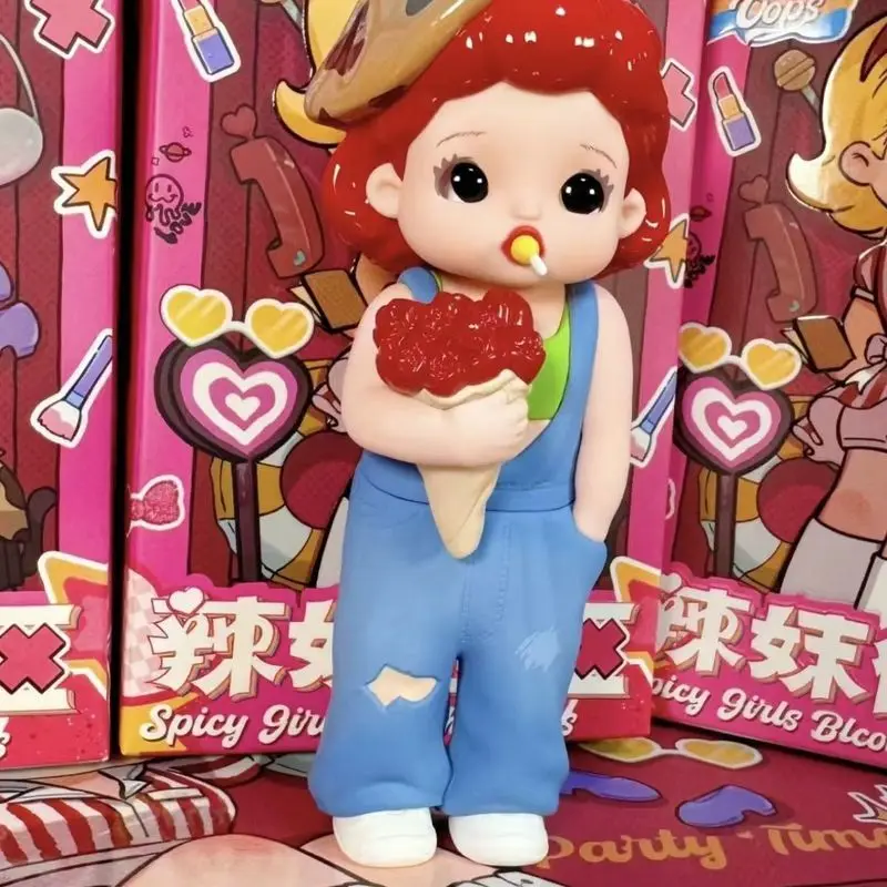 Neue Ramy Spicy Girls Block Serie Blind Box Kawaii Cartoon Mode Mädchen Desktop Dekoration Mystery Box Sammlung Modell Spielzeug Geschenk
