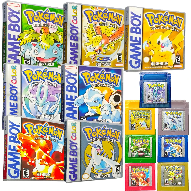 Retro Gaming Pokemon - NEW Classic Pokemon GBC Game Cartridge