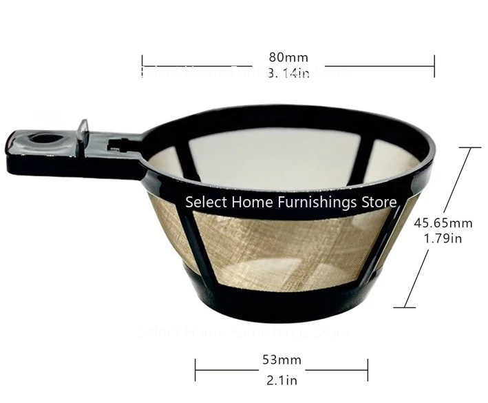 

Suitable for Coffee Machine Filter Gold SUS304 Stainless Steel Mesh Tea Brewer Filter Tea Water Purification Mesh 5pc