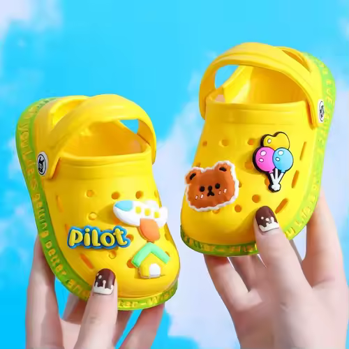 Summer Kids ShoesSandals Hole Children's Shoes Slippers Soft Anti-Skid Cartoon Design Hole Baby Shoes Sandy Beach For Boys Girls - Image 7