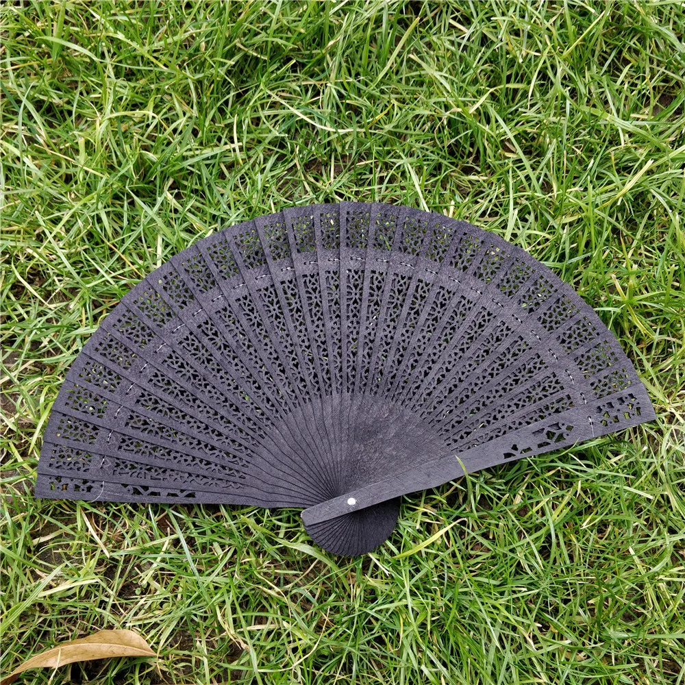 Vintage Folding Folding Fan, Original Wooden Carved Hand Fan  Wedding Bridal Party , Chinese Wooden Fan