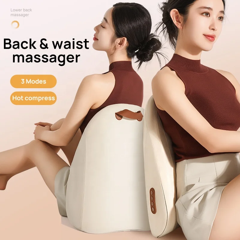 

Cordless Heating Lower Back Massager Hot Compress Cervical Massage Machine With Lumbar Support