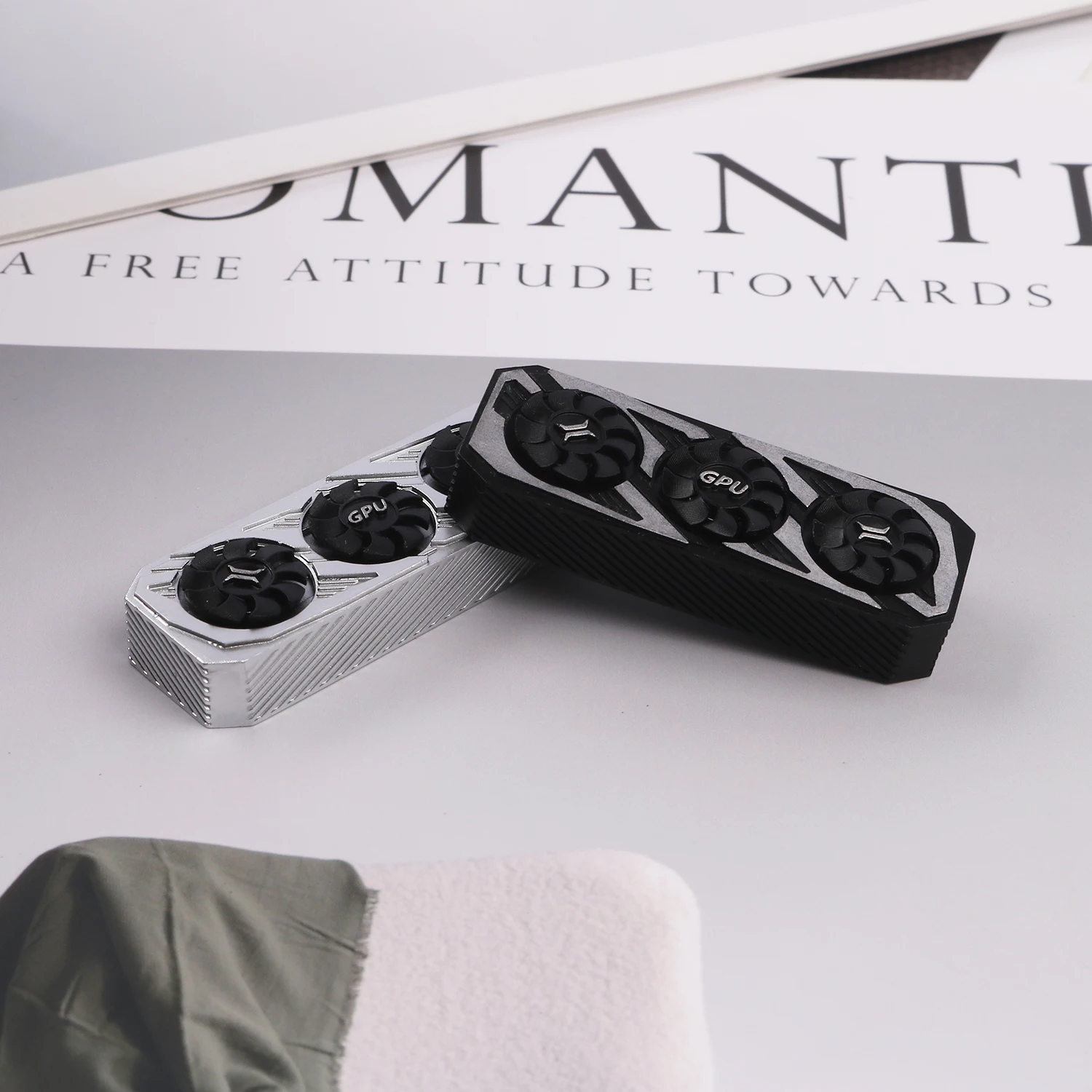Graphics Card Personalized Keycaps Right Shift 2.75U 3D Printed resin rotatable fan Mechanical Keyboard