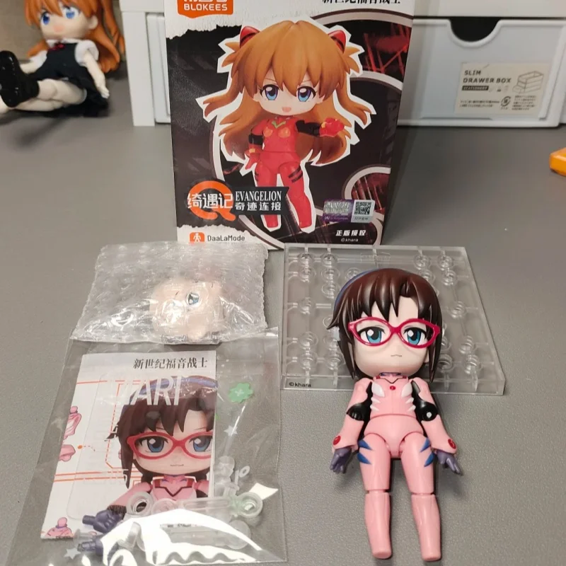 

Hot Blokees Eva Evangelion Blind Box Asuka Rei Mari Kaworu Misato Shinji Action Figures Assembled Models Mystery Box Kids Gifts