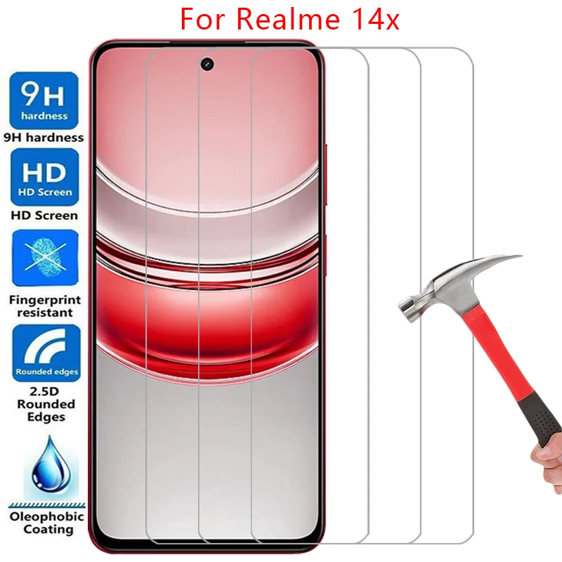 phone case for realme 14x tempered glass on realme14x 14 x x14 back cover 360 realmi realmi14x reali real me relme reame 14xcase