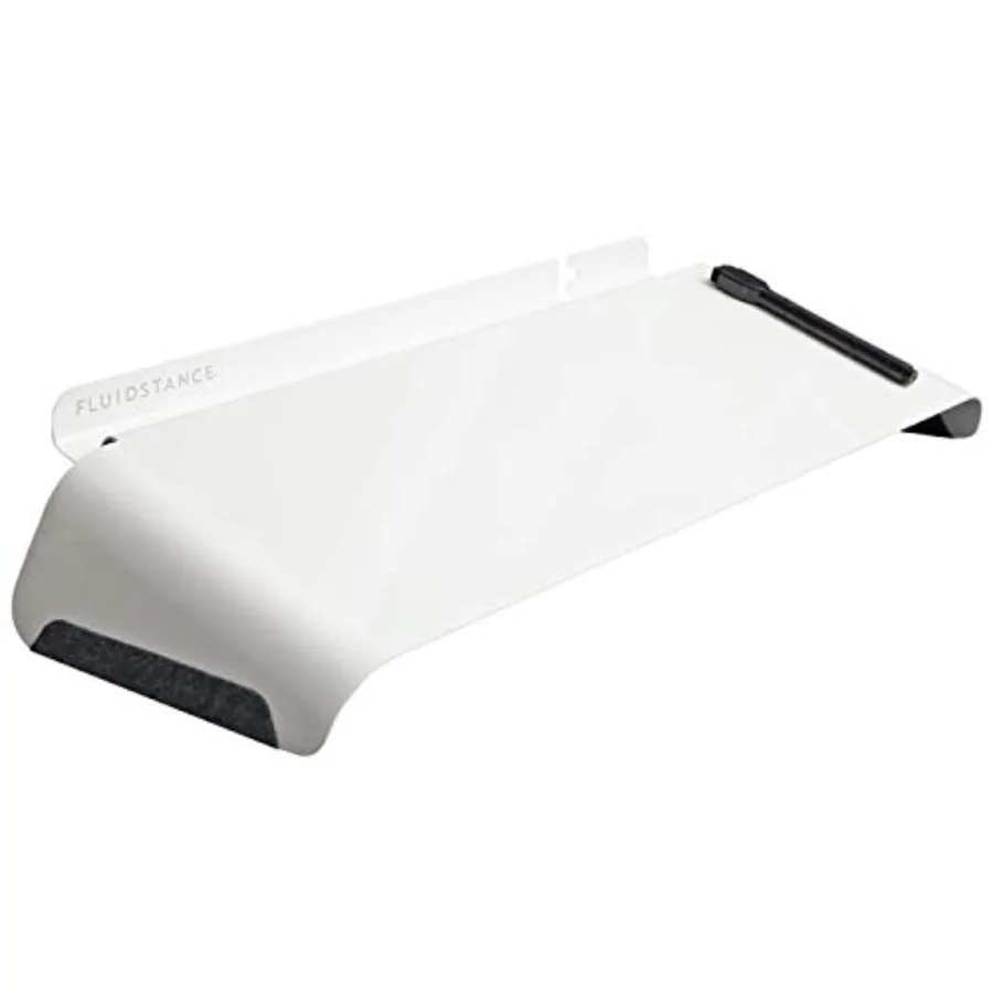 

Slope Desktop Dry Erase Computer to-Do Board Dry Erase Surface Solid Steel with White Surface White Medium