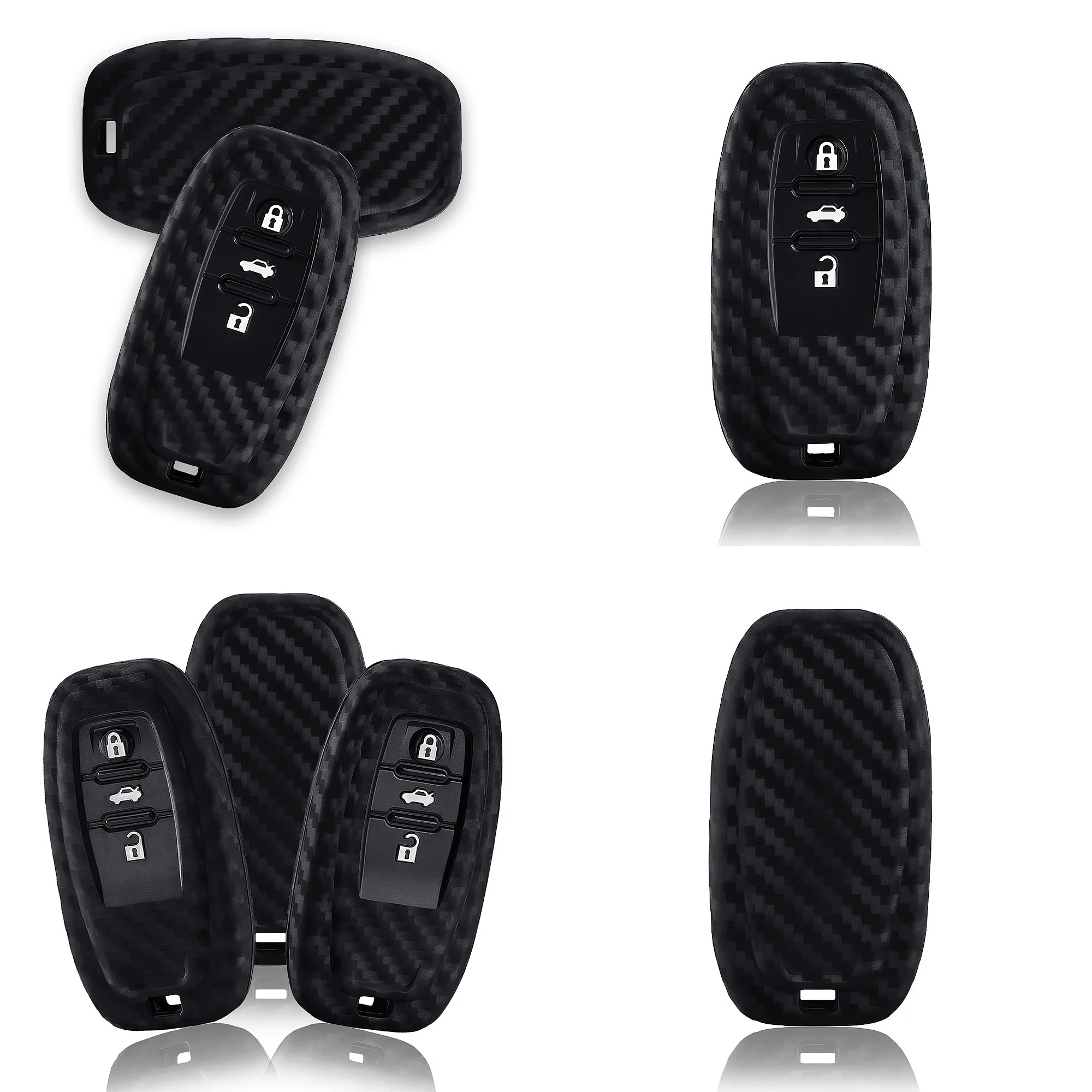 3 Buttons New for Audi Q7 A6 C7 A1 A5 A4 B9 A3 A6 C5 Q5 Silicone Remote Control Car Key Cover Case Wallet Keyless Accessories
