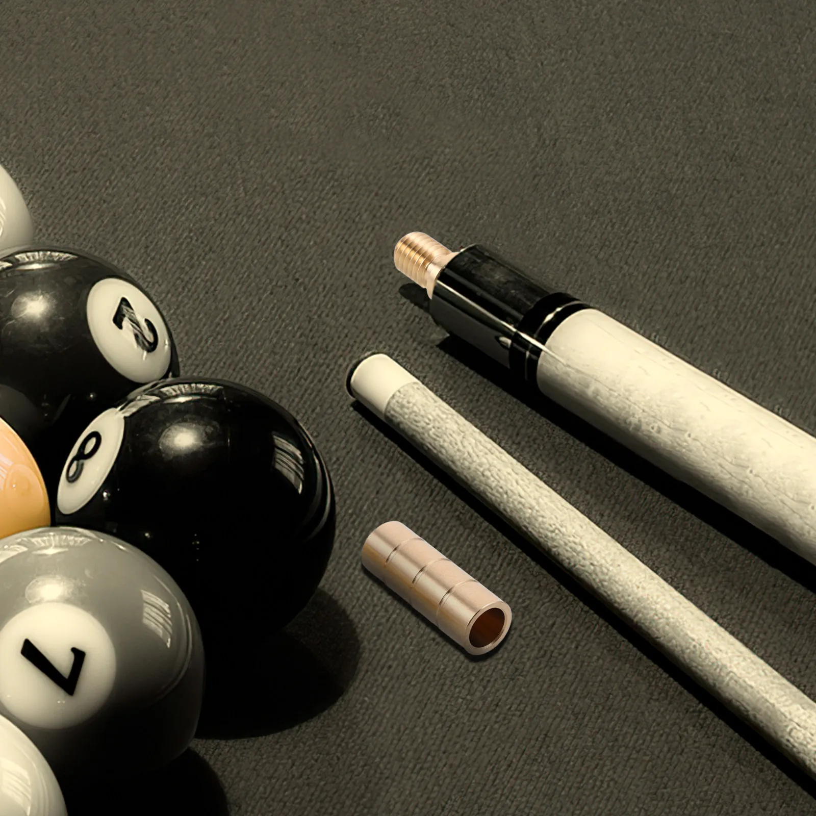 

1Set Billiard Cue Joint Screws Brass Pool Cue Hardware Stable Connection Smooth Stroke Precise Fit Billiard Stick Extension