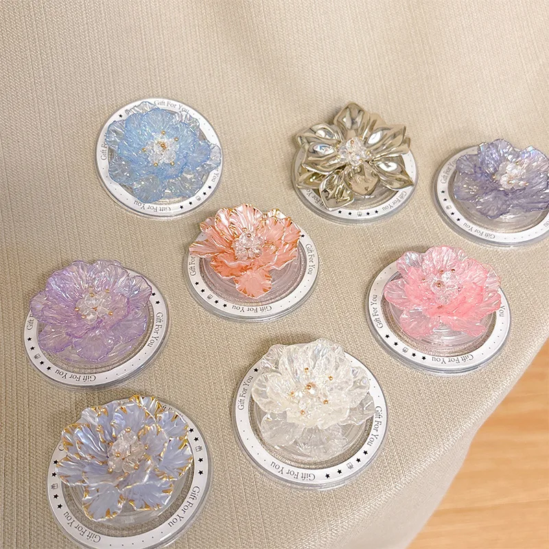 

Корейская подставка на воздушной подушке для телефона Ins 3D Flower премиум-класса, магнитная и телескопическая функция для Iphone, Samsung, держатель кронштейна Griptok