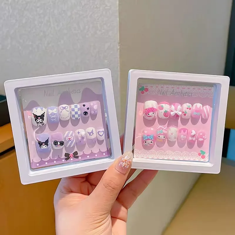 

Hello Kitty Nail Stickers Cute Cartoon Exquisite Decoration Women Supplies Travel Desktop Accessories Student Gift Wholesale