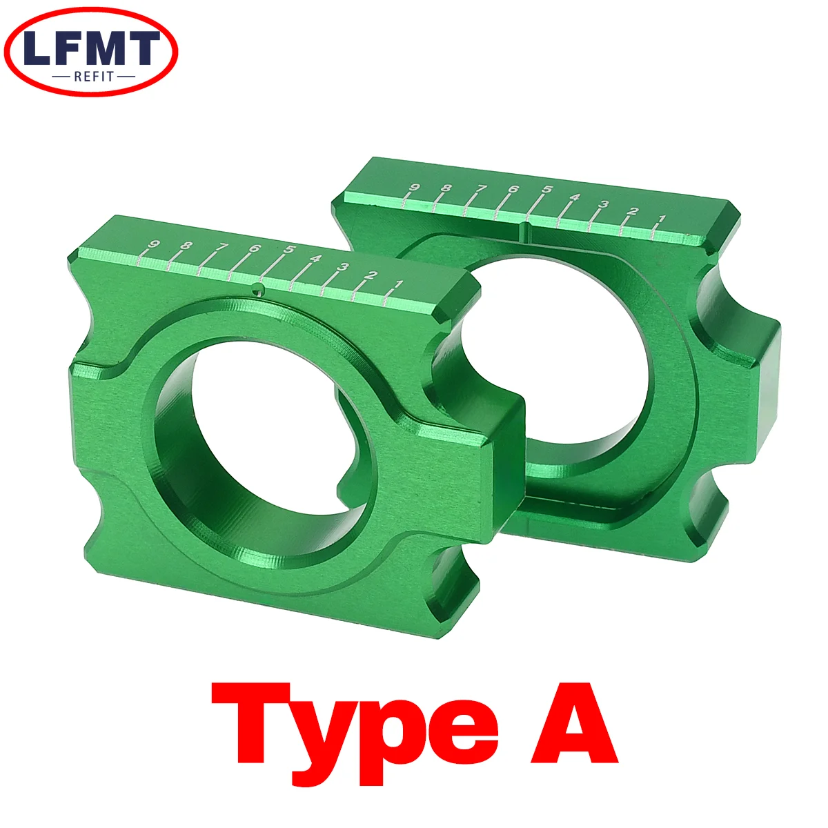 أداة ضبط سلسلة المحور الخلفي للدراجات النارية باستخدام الحاسب الآلي لـ Kawasaki KX125 KX250 KX450 KX250F KX450F KLX450R لسوزوكي RMZ250 RMZ450 Motocross #4