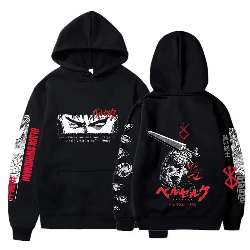 

2024 New Men's Fall Clothing Graphic Hoodie Japanese Anime Sweatshirt Men Free Shipping on New Hoodie and Sweatshirt Clothing