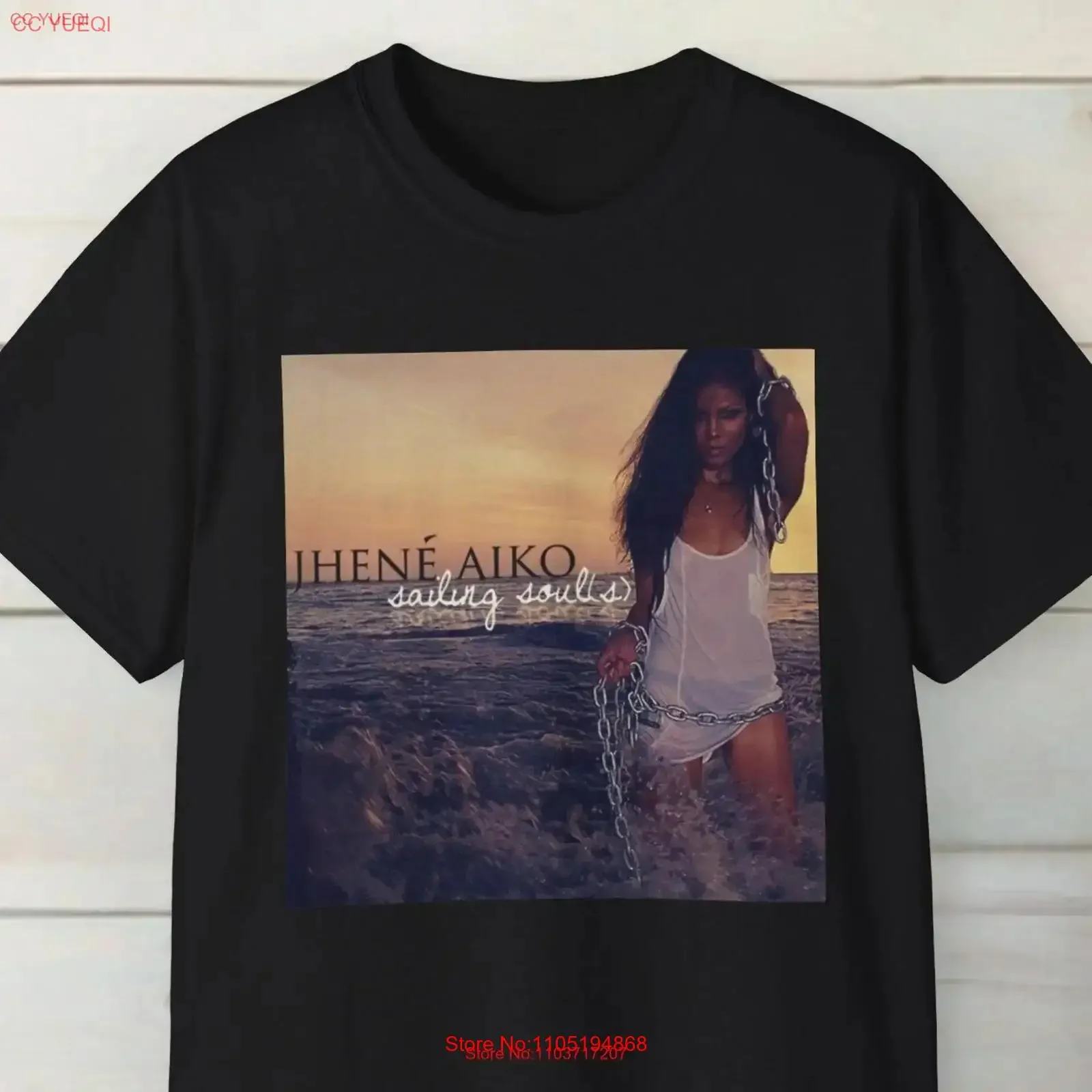 Jhene Aiko Sailing Souls T Shirt Tour Sizing Fast Shipping vintage Washed fashion Stylish Comfortable Slightly Breathable