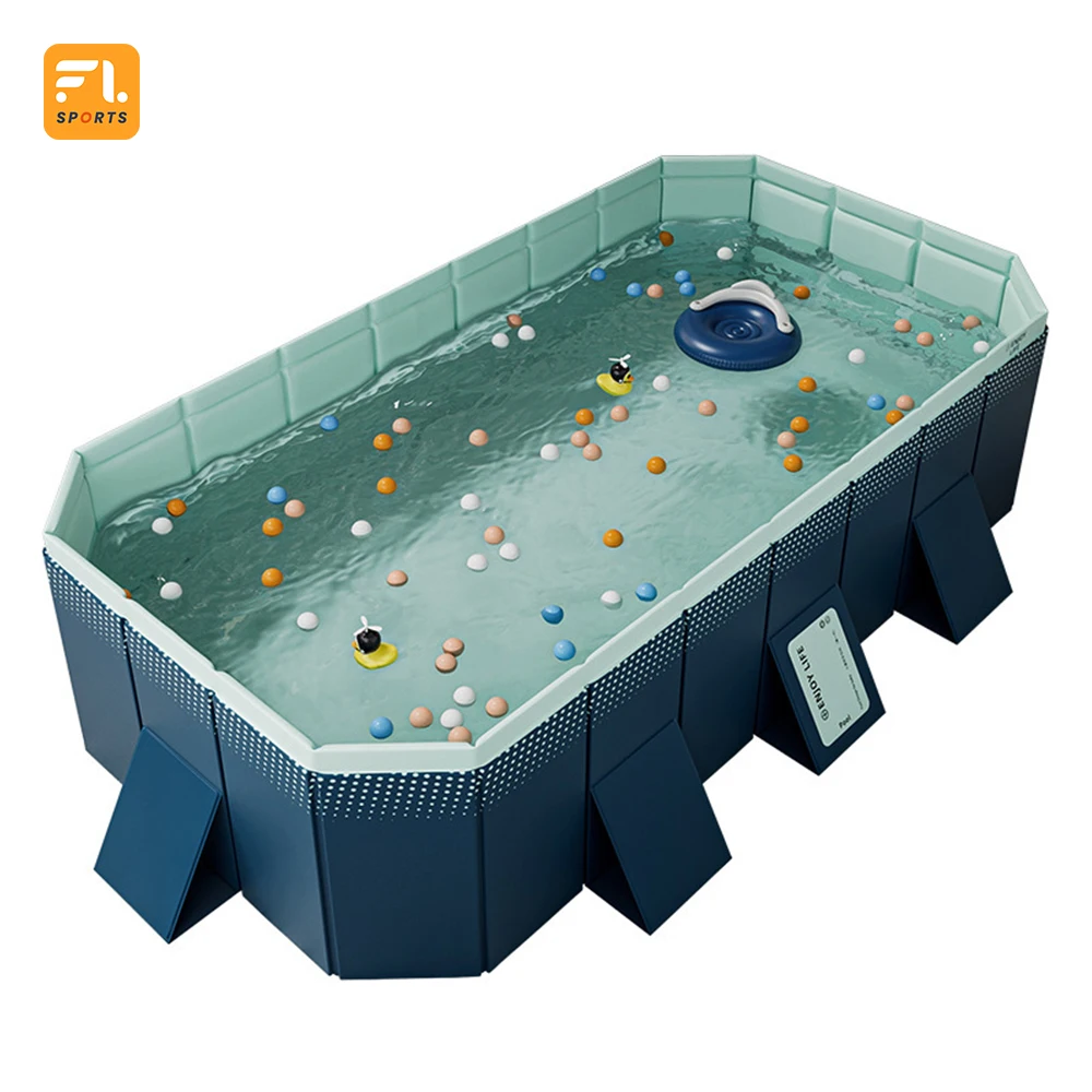 Blue Circular Outdoor Home Swimming Pool Frame Round Pool Model Adult For Home