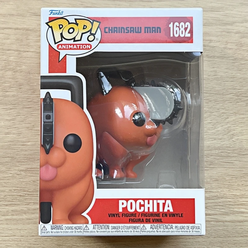 Funko Pop! Animación de Chainsaw Man: Pochita # Figura de Vinilo Original 1682, Modelo Coleccionable de Anime, Adorno de Escritorio, Juguete de Regalo para Fanáticos