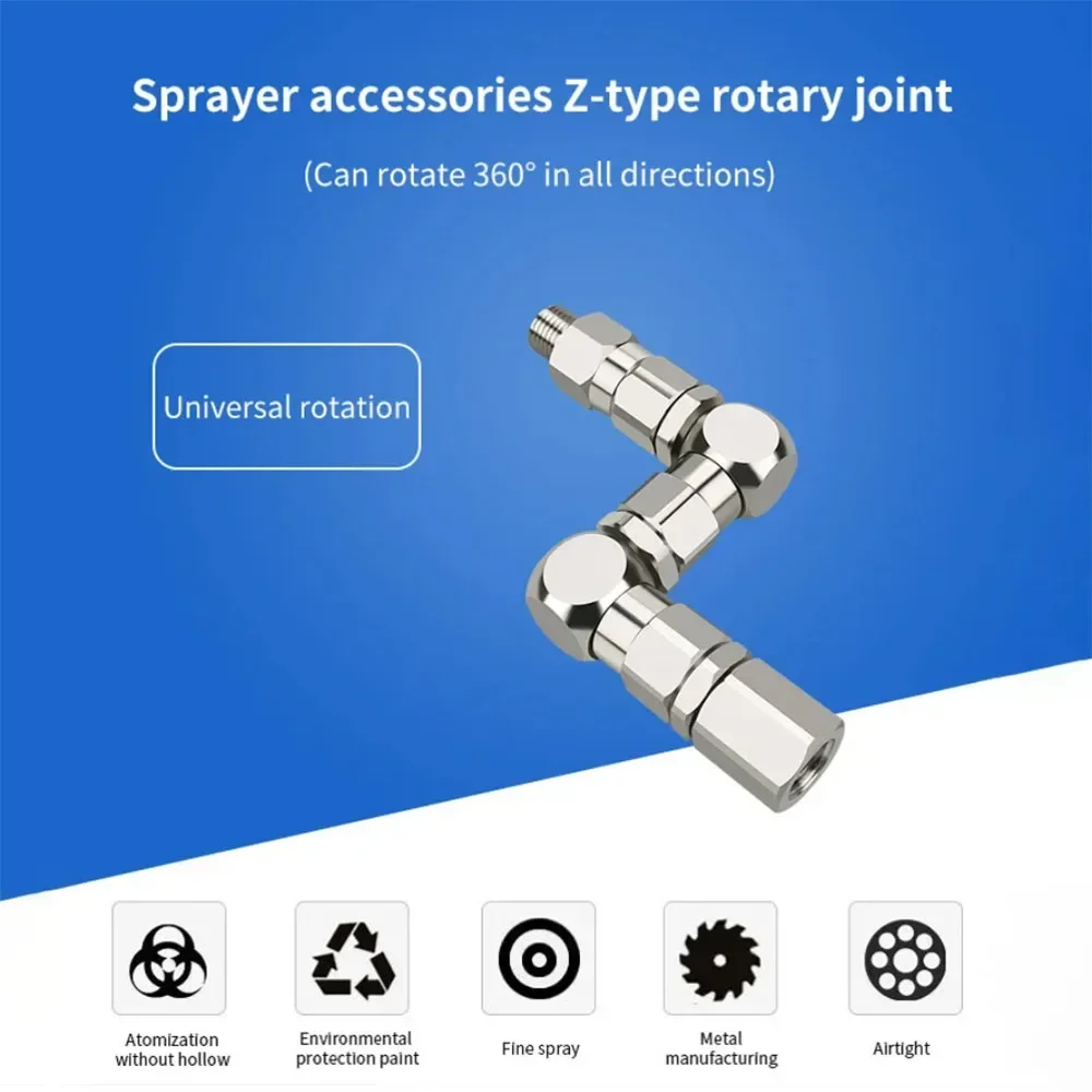 Professional Airless Rotary Joint Adapter 360 ° Rotary Joint 1/4,1/2,3/8 Spray Connector Accessories