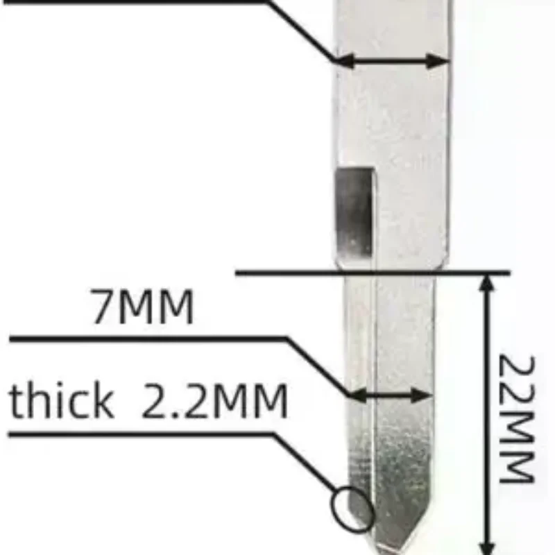 1Pcs Scooter Magnet Anti-Theft Lock Blank Key Moto Replace Uncut Keys For CT250 300 400 Racing Kcc Acc Dynamic 125 For KYMCO