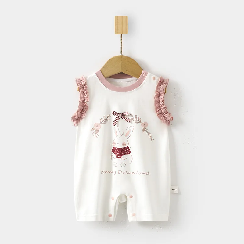 Baby Summer Modal Sleeveless Leotard Newborn Boneless Romper Air Conditioning Clothes Baby Toddler Romper