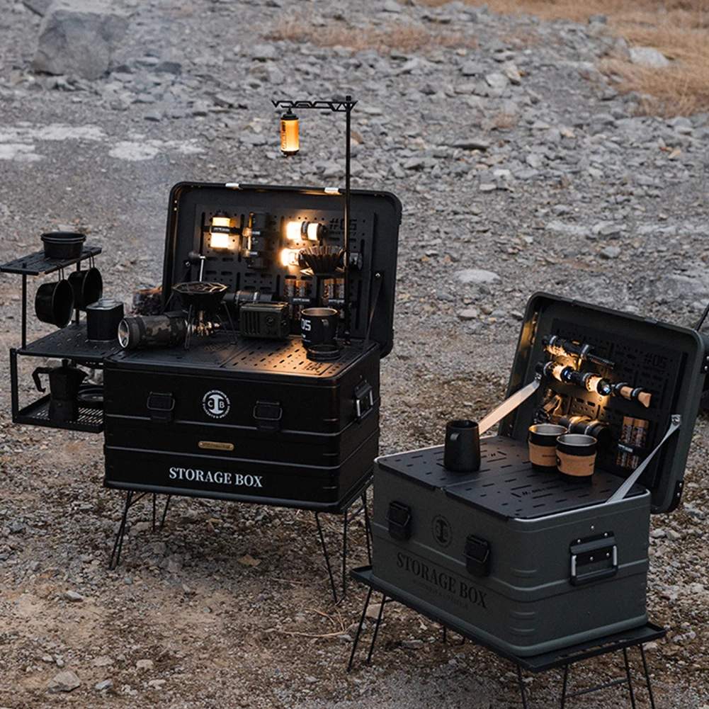 

Camping Box Light Stand Camping Lantern Stand Aluminum Alloy Lamp Hanging Poles Table Lantern Hanger for Camping Hiking