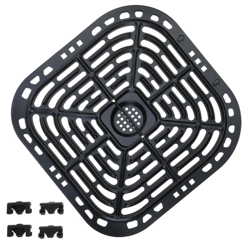 ملحق مقالي مقالي Air Fryer for 6 Quart وجبات لذيذة مربعة مربعة