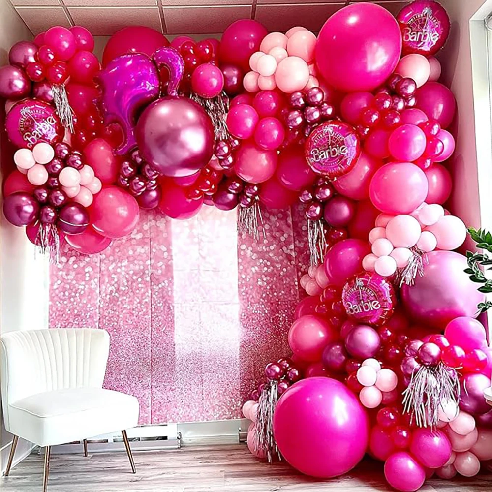 Roze ballonnen slinger Rose roze Rose gouden ballon boog Kit meisje verjaardagsfeestje baby shower huwelijksverjaardag decoratie Globos