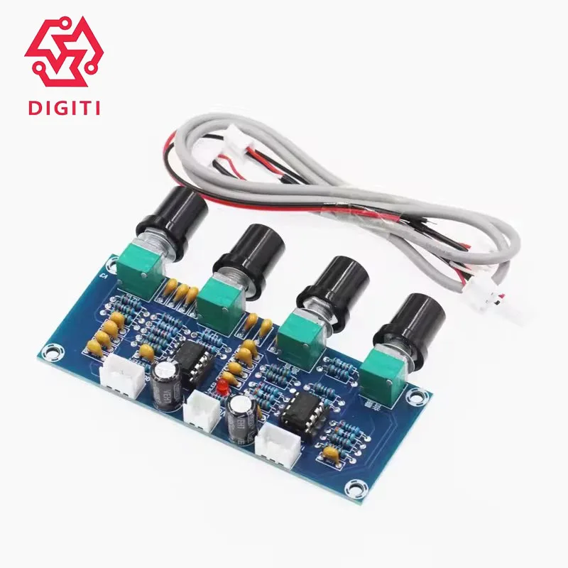 ​ ​ Scheda di controllo del tono audio digitale XH-A901 ​ ​ ​ ​ (Modulo Preamplificatore per Amplificatore, Regolazione Bassi/Treble, Alimentazione CC)