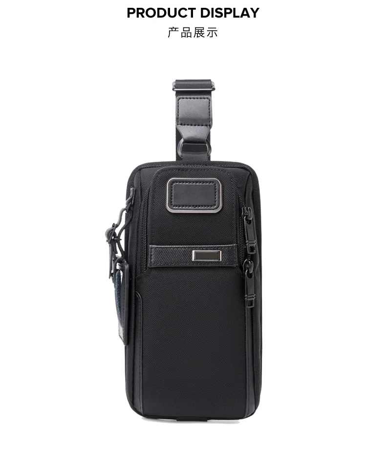 Tumi Alpha 3 Men's Single-Shoulder Bag Casual Fashionable Portable Messenger Bag Ballistic Nylon