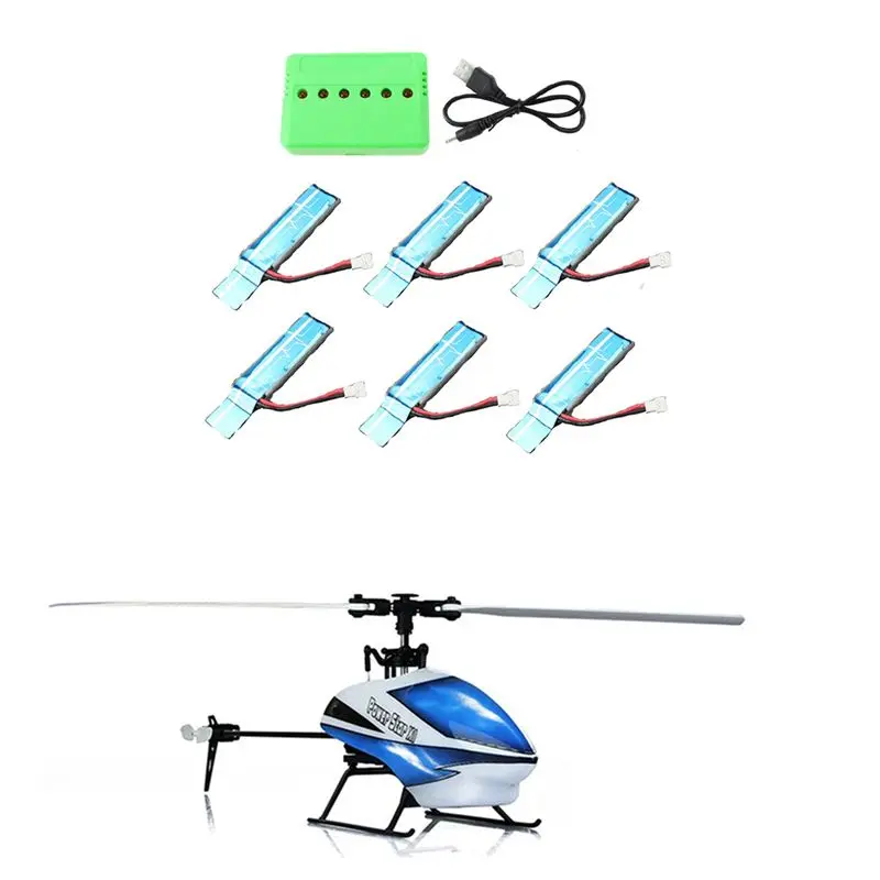 YSUN-12PC 3.7V 520Mah 30C Upgraded Li-Po Battery With USB For Wltoys XK K110 K110S V930 V977 RC Helicopter Parts