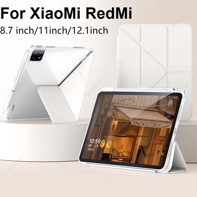 Casing Lipat Y Flip untuk Redmi SE 11 ''8.7'' 12.1 ''Xiaomi Pad 7/Xiaomi Pad 7 Pro 2024 11.2 Inci Tidur Bangun Funda Xiaomi Pad 5 6