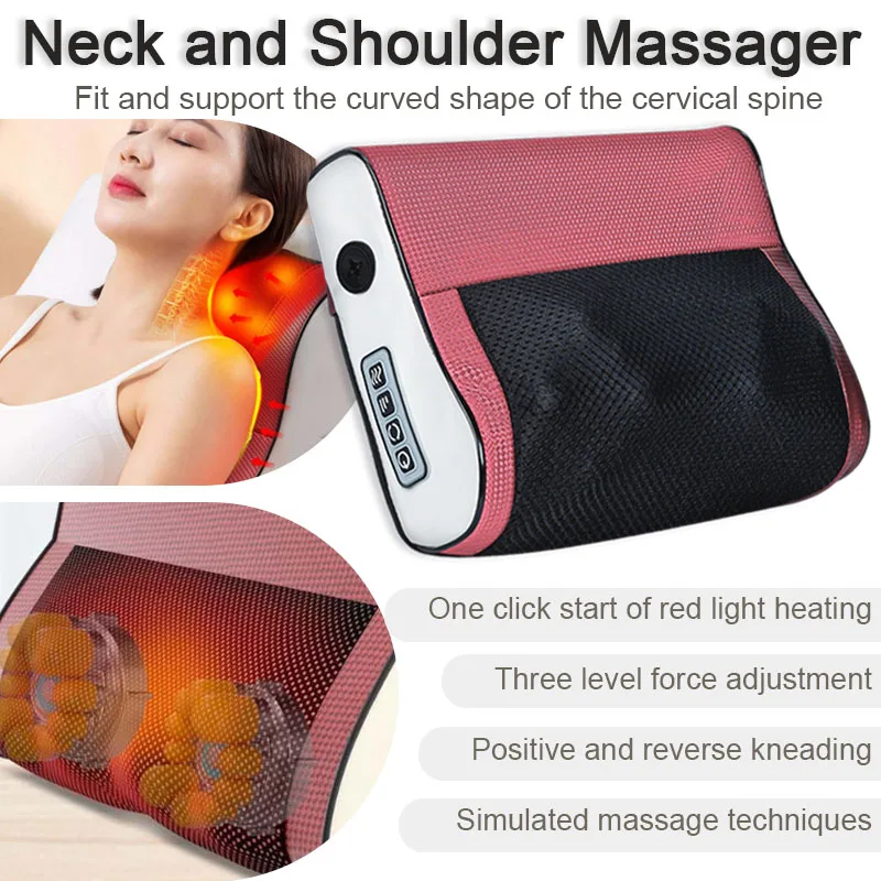 

Домашний горячий компресс для плеч, шеи, талии, спины, разминающий массажер, многофункциональная массажная подушка для сидения и лежания спины, шеи