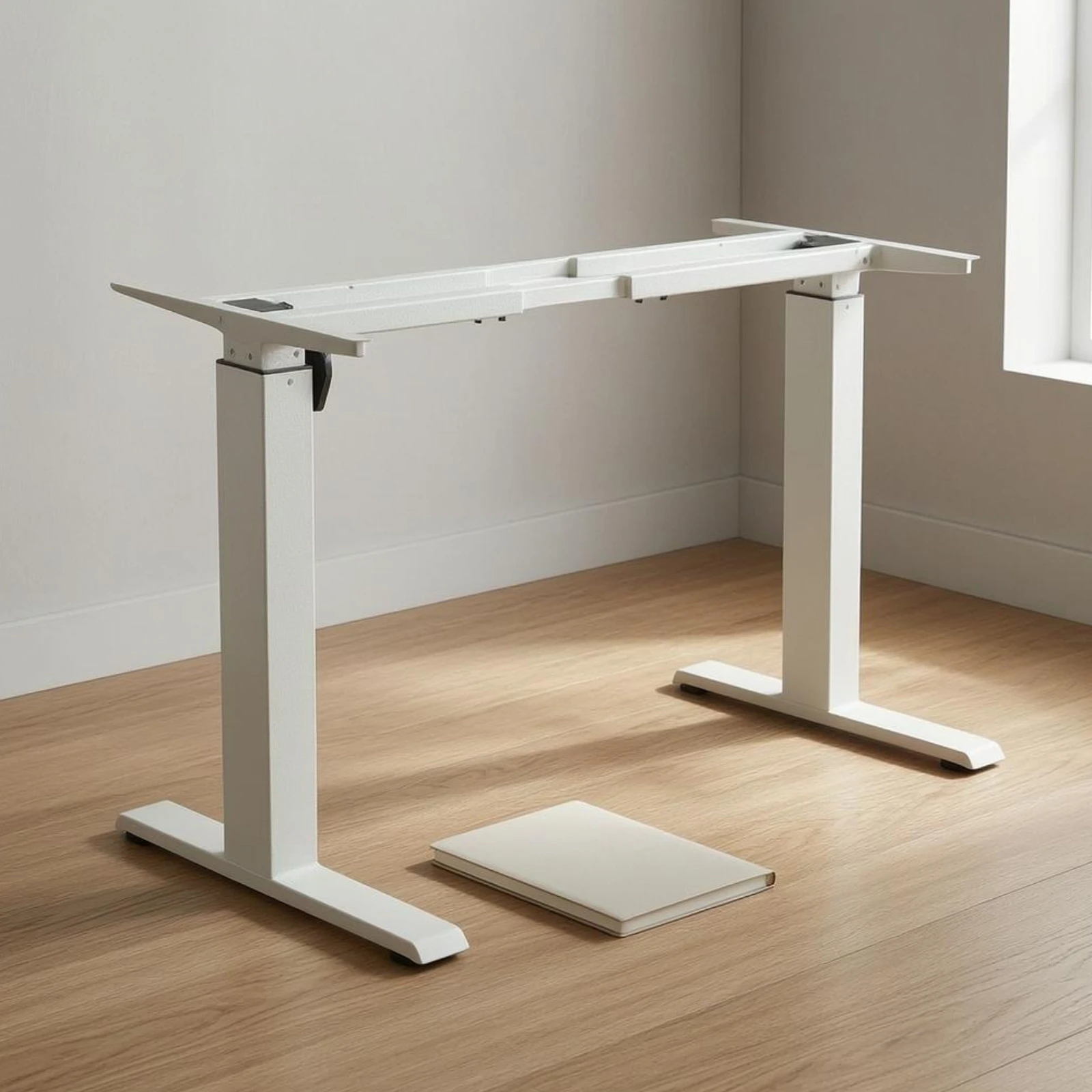 Single Electric Motor Desk Frame High Load Capacity Sit-Stand Desk Frame Standing Table Stand Stable Support Office Furniture