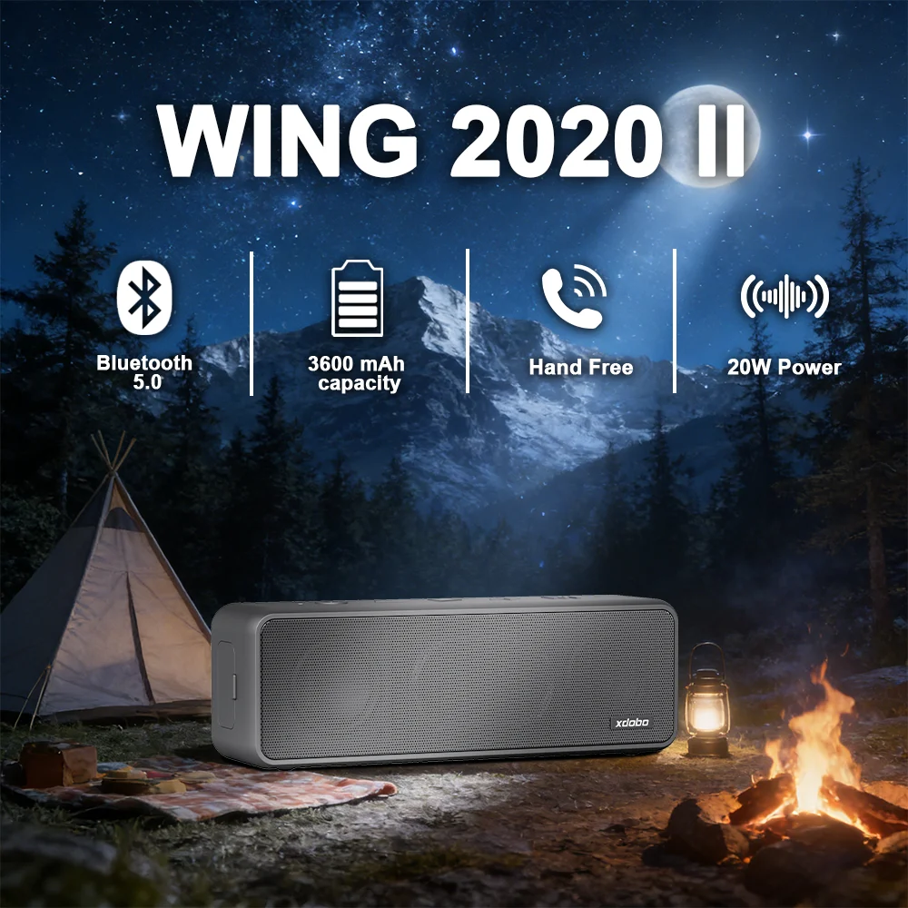 

XDOBO Outdoor Bluetooth Speaker 20W Wireless Subwoofer Travel Super Bass For Hiking / Riding / Camping Loudspeaker Music Box